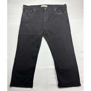 Levi's 569 Men's Loose Straight Fit Black Denim Jeans - Size 44x30 (45x28.5)